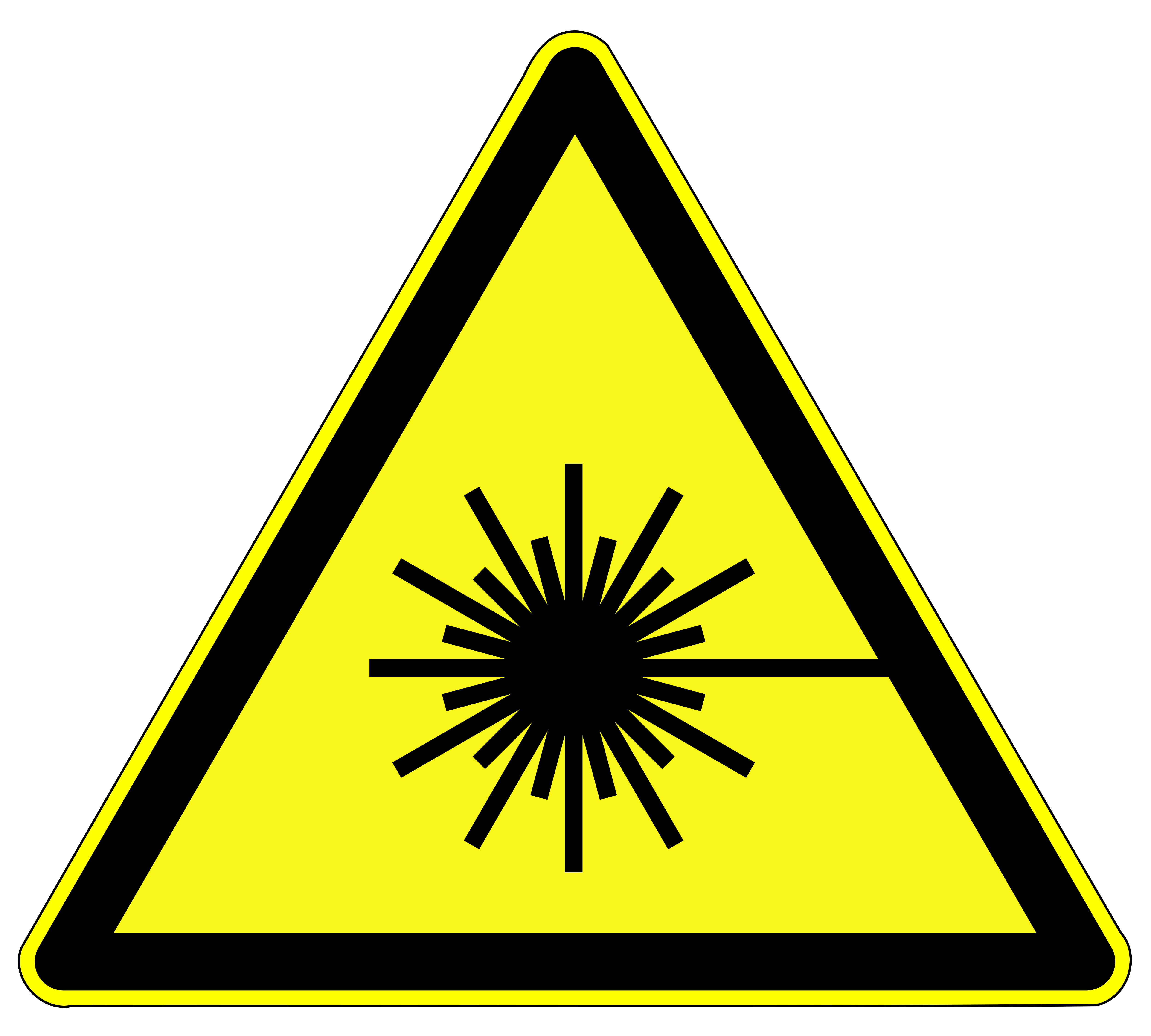 Avertissement Laser
