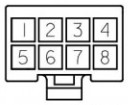 Schéma du connecteur moteur 8 broches